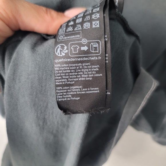 AllSaints Oshiba Crewneck Short Sleeve Graphic Tee, Size Small, Washed Black - Picture 9 of 10